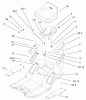 Toro 71199 (12-32XL) - 12-32XL Lawn Tractor, 2001 (210000001-210999999) Listas de piezas de repuesto y dibujos REAR BODY & SEAT ASSEMBLY