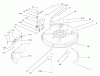 Toro 71201 (12-32XL) - 12-32XL Lawn Tractor, 1998 (8900001-8999999) Listas de piezas de repuesto y dibujos DECK ASSEMBLY (32" CUTTING UNIT)
