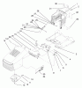 Toro 71201 (12-32XL) - 12-32XL Lawn Tractor, 1998 (8900001-8999999) Listas de piezas de repuesto y dibujos HOOD ASSEMBLY