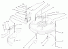Toro 71209 (13-32XLE) - 13-32XLE Lawn Tractor, 2003 (230000001-230999999) Listas de piezas de repuesto y dibujos 32IN DECK COMPONENTS ASSEMBLY