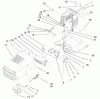 Toro 71212 (17-44HXL) - 17-44HXL Lawn Tractor, 2000 (200000001-200999999) Listas de piezas de repuesto y dibujos HOOD & TOWER ASSEMBLY