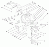 Toro 71219 (14-38HXL) - 14-38HXL Lawn Tractor, 1998 (8900001-8999999) Listas de piezas de repuesto y dibujos DECK ASSEMBLY (38" CUTTING UNIT)