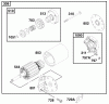 Toro 71221 (15-38HXL) - 15-38HXL Lawn Tractor, 1999 (9900001-9999999) Listas de piezas de repuesto y dibujos ENGINE BRIGGS & STRATTON MODEL 28Q777-0690-E1 #7