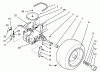 Toro 72040 (244-5) - 244-5 Yard Tractor, 1993 (3900001-3999999) Listas de piezas de repuesto y dibujos REAR WHEEL AND TRANSMISSION ASSEMBLY