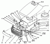 Toro 72062 (264-6) - 264-6 Yard Tractor, 1994 (4900001-4999999) Listas de piezas de repuesto y dibujos HOOD AND GRILL