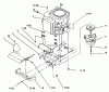 Toro 72062 (264-6) - 264-6 Yard Tractor, 1994 (4900001-4999999) Listas de piezas de repuesto y dibujos TWIN CYLINDER ENGINE, MUFFLER, AND P.T.O.