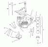 Toro 72062 (264-6) - 264-6 Yard Tractor, 1995 (5900001-5900227) Listas de piezas de repuesto y dibujos CRANKCASE (KOHLER ENGINE CV14S-PS1472) #2