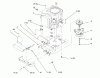 Toro 72103 (268-H) - 268-H Yard Tractor, 1995 (5900001-5900600) Listas de piezas de repuesto y dibujos TWIN CYLINDER ENGINE, MUFFLER, AND P.T.O.