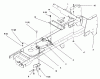 Toro 72043 (264-H) - 264-H Yard Tractor, 1995 (5901476-5999999) Listas de piezas de repuesto y dibujos FRAME