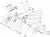 Toro 72043 (264-H) - 264-H Yard Tractor, 1995 (5901476-5999999) Listas de piezas de repuesto y dibujos FRONT AXLE