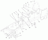Toro 72051 (265-H) - 265-H Lawn and Garden Tractor, 2001 (210000001-210999999) Listas de piezas de repuesto y dibujos FRAME ASSEMBLY