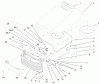 Toro 72051 (265-H) - 265-H Lawn and Garden Tractor, 2001 (210000001-210999999) Listas de piezas de repuesto y dibujos HOOD AND GRILL ASSEMBLY