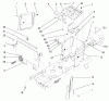 Toro 72051 (265-H) - 265-H Lawn and Garden Tractor, 2001 (210000001-210999999) Listas de piezas de repuesto y dibujos HOODSTAND AND FIREWALL ASSEMBLY