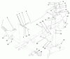 Toro 72051 (265-H) - 265-H Lawn and Garden Tractor, 2001 (210000001-210999999) Listas de piezas de repuesto y dibujos HYDRAULIC CONTROLS ASSEMBLY
