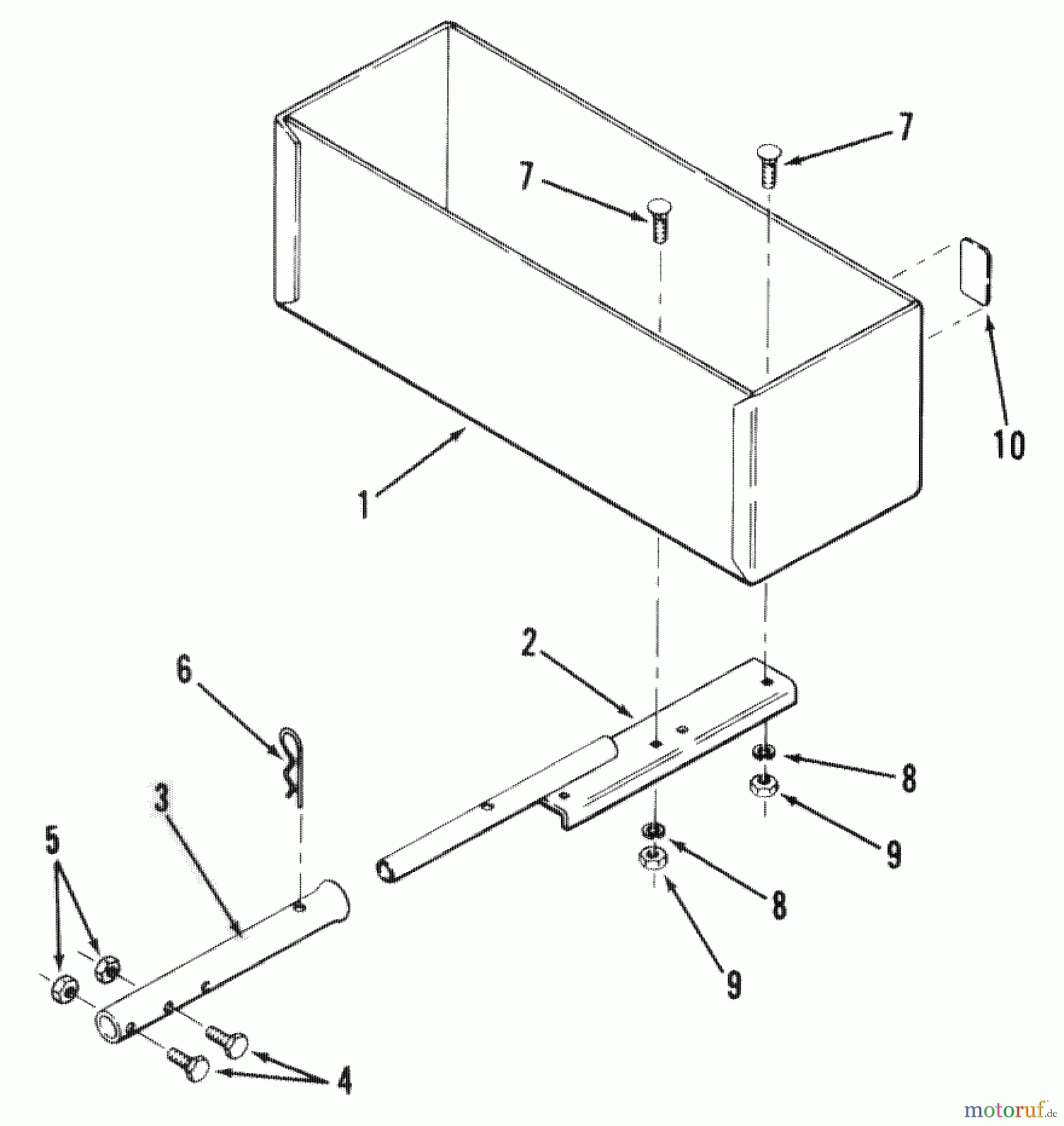 Toro Neu Accessories 81136 - Toro Rear Weight Box, 1987 FACTORY ORDER NUMBER 8-1136