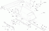 Toro 79167 - 48" Vac-Bagger, TimeCutter ZX Riding Mowers, 2005 (250000001-250999999) Listas de piezas de repuesto y dibujos BAGGER HOOD AND HINGE ASSEMBLY