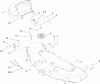 Toro 79167 - 48" Vac-Bagger, TimeCutter ZX Riding Mowers, 2005 (250000001-250999999) Listas de piezas de repuesto y dibujos BLOWER DECK MOUNTING ASSEMBLY