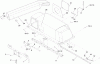 Toro 79167 - 48" Vac-Bagger, TimeCutter ZX Riding Mowers, 2012 (SN 312000001-312999999) Listas de piezas de repuesto y dibujos BAGGER HOOD AND HINGE ASSEMBLY