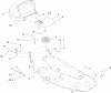 Toro 79167 - 48" Vac-Bagger, TimeCutter ZX Riding Mowers, 2012 (SN 312000001-312999999) Listas de piezas de repuesto y dibujos BLOWER DECK MOUNTING ASSEMBLY