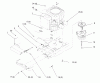 Toro 72084 (266-H) - 266-H Yard Tractor, 1996 (6900001-6999999) Listas de piezas de repuesto y dibujos TWIN CYLINDER ENGINE, MUFFLER, AND P.T.O.