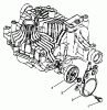 Toro 72104 (267-H) - 267-H Lawn and Garden Tractor, 1996 (6900001-6999999) Listas de piezas de repuesto y dibujos BRAKE