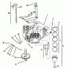 Toro 72085 (267-H) - 267-H Lawn and Garden Tractor, 1996 (6900001-6999999) Listas de piezas de repuesto y dibujos CRANKCASE