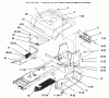 Toro 72104 (267-H) - 267-H Lawn and Garden Tractor, 1996 (6900001-6999999) Listas de piezas de repuesto y dibujos FENDER AND FOOTREST