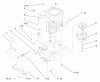 Toro 72085 (267-H) - 267-H Lawn and Garden Tractor, 1998 (8900400-8999999) Listas de piezas de repuesto y dibujos TWIN CYLINDER ENGINE, MUFFLER, AND P.T.O.
