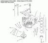 Toro 72086 (268-H) - 268-H Lawn and Garden Tractor, 1999 (9900001-9999999) Listas de piezas de repuesto y dibujos CRANKCASE