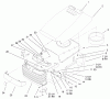 Toro 72086 (268-H) - 268-H Lawn and Garden Tractor, 1999 (9900001-9999999) Listas de piezas de repuesto y dibujos HOOD & GRILL ASSEMBLY