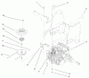 Toro 72086 (268-H) - 268-H Lawn and Garden Tractor, 1999 (9900001-9999999) Listas de piezas de repuesto y dibujos HYDRO TRANSAXLE ASSEMBLY