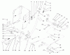 Toro 72087 (268-H) - 268-H Lawn and Garden Tractor, 2002 (220000001-220999999) Listas de piezas de repuesto y dibujos LIFT LEVER ARM AND HEIGHT-OF-CUT ASSEMBLY