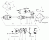 Toro 72087 (268-H) - 268-H Lawn and Garden Tractor, 2002 (220000001-220999999) Listas de piezas de repuesto y dibujos STARTING SYSTEM ASSEMBLY KOHLER CV18S-PS-61528 AND CV18S-PS-61529
