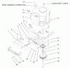 Toro 72107 (268-HE) - 268-HE Lawn and Garden Tractor, 2002 (220000001-220999999) Listas de piezas de repuesto y dibujos TWIN CYLINDER ENGINE, MUFFLER AND PTO ASSEMBLY