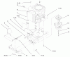 Toro 72102 (269-H) - 269-H Lawn and Garden Tractor, 1997 (7900001-7999999) Listas de piezas de repuesto y dibujos TWIN CYLINDER ENGINE, MUFFLER, AND P.T.O.