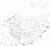 Toro 72106 (270-H) - 270-H Lawn and Garden Tractor, 1999 (9900001-9999999) Listas de piezas de repuesto y dibujos HOOD & GRILL ASSEMBLY
