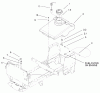 Toro 72108 (270-H) - 270-H Lawn and Garden Tractor, 2002 (220000001-220999999) Listas de piezas de repuesto y dibujos FUEL TANK ASSEMBLY