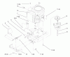 Toro 72110 (270-H) - 270-H Lawn and Garden Tractor, 1998 (8900600-8999999) Listas de piezas de repuesto y dibujos TWIN CYLINDER ENGINE, MUFFLER, AND P.T.O.
