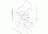 Toro 72201 (417XT) - 417XT Garden Tractor, 2004 (240000001-240999999) Listas de piezas de repuesto y dibujos SEAT ASSEMBLY