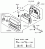 Toro 72211 (417XT) - 417XT Garden Tractor, 2004 (240000001-240999999) Listas de piezas de repuesto y dibujos AIR FILTER/MUFFLER ASSEMBLY KAWASAKI FH541V-BS04