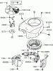 Toro 72211 (417XT) - 417XT Garden Tractor, 2004 (240000001-240999999) Listas de piezas de repuesto y dibujos COOLING EQUIPMENT ASSEMBLY KAWASAKI FH541V-BS04