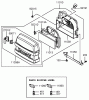 Toro 72212 (419XT) - 419XT Garden Tractor, 2004 (240000001-240999999) Listas de piezas de repuesto y dibujos AIR-FILTER AND MUFFLER ASSEMBLY  KAWASAKI FH580V-BS06