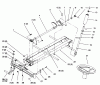 Toro 73363 (312-8) - 312-8 Garden Tractor, 1996 (6900001-6999999) Listas de piezas de repuesto y dibujos FRAME STEERING