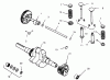Toro 73400 (314-8) - 314-8 Garden Tractor, 1995 (5900001-5999999) Listas de piezas de repuesto y dibujos CAMSHAFT, CRANKSHAFT AND VALVES