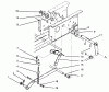 Toro 73401 (314-H) - 314-H Garden Tractor, 1994 (4900001-4999999) Listas de piezas de repuesto y dibujos HYDROSTATIC LIFT LINKAGE
