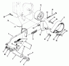 Toro 73401 (314-H) - 314-H Garden Tractor, 1995 (5901261-5999999) Listas de piezas de repuesto y dibujos CLUTCH, BRAKE AND SPEED CONTROL LINKAGE