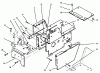 Toro 73401 (314-H) - 314-H Garden Tractor, 1995 (5900261-5901260) Listas de piezas de repuesto y dibujos HOOD STAND AND SUPPORTS