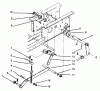 Toro 73401 (314-H) - 314-H Garden Tractor, 1995 (5900261-5901260) Listas de piezas de repuesto y dibujos HYDROSTATIC LIFT LINKAGE