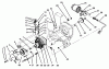 Toro 73401 (314-H) - 314-H Garden Tractor, 1995 (5900261-5901260) Listas de piezas de repuesto y dibujos HYDROSTATIC TRANSMISSION