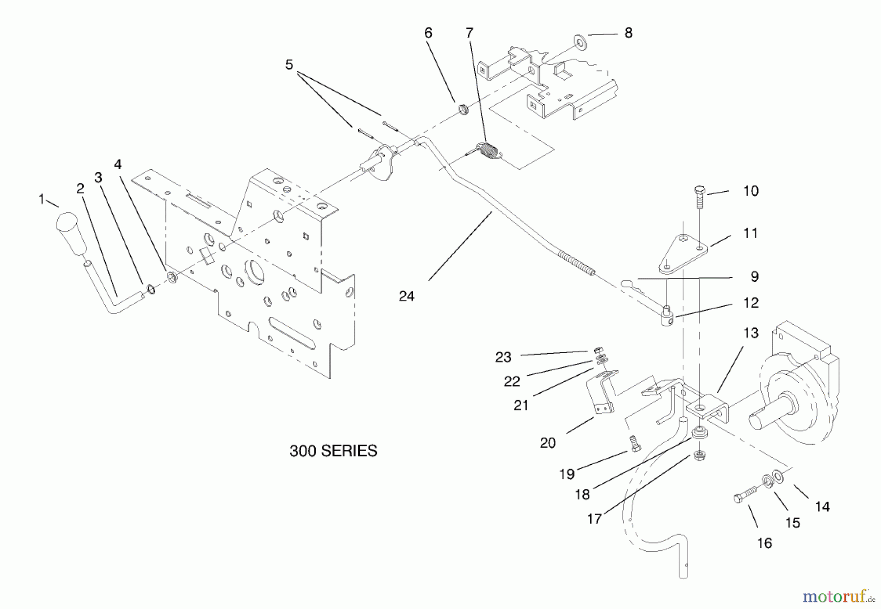  Toro Neu Mowers, Lawn & Garden Tractor Seite 1 73402 (314-8) - Toro 314-8 Garden Tractor, 1997 (7900001-7999999) PTO CLUTCH SYSTEM